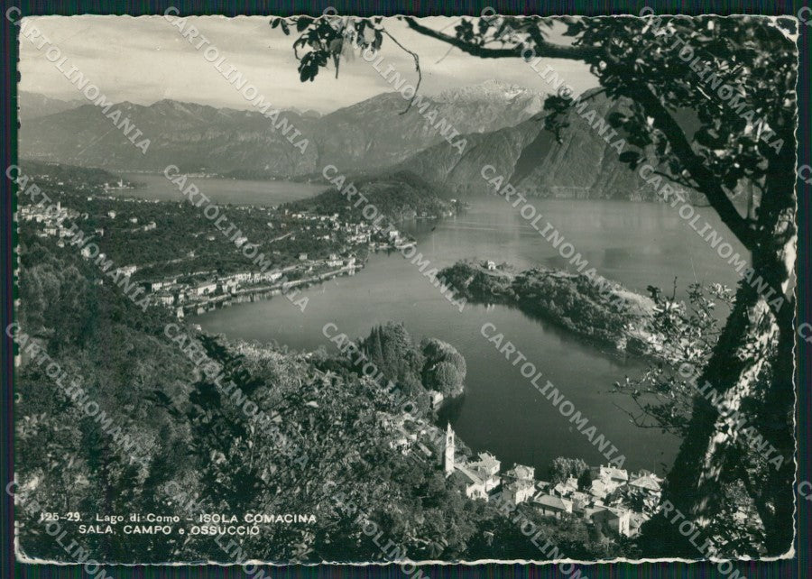 Como Isola Comacina Sala Campo Ossuccio Lago PIEGHINA Foto FG cartolina KB3392 – fronte