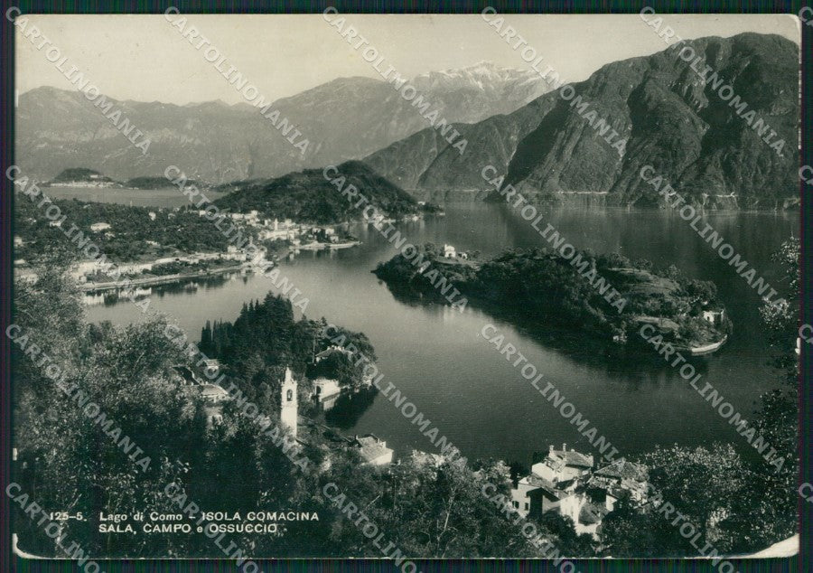 Como Isola Comacina Sala Campo Ossuccio Lago PIEGHINE Foto FG cartolina KB3393 – fronte