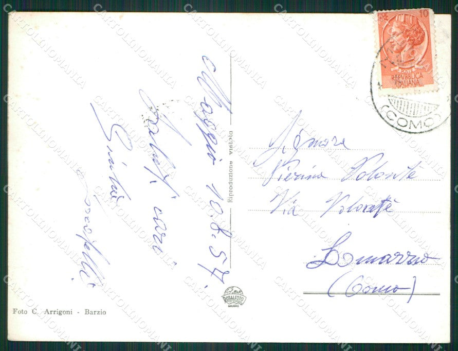 Lecco Cremeno Maggio Valsassina Foto FG cartolina KB3394 – retro