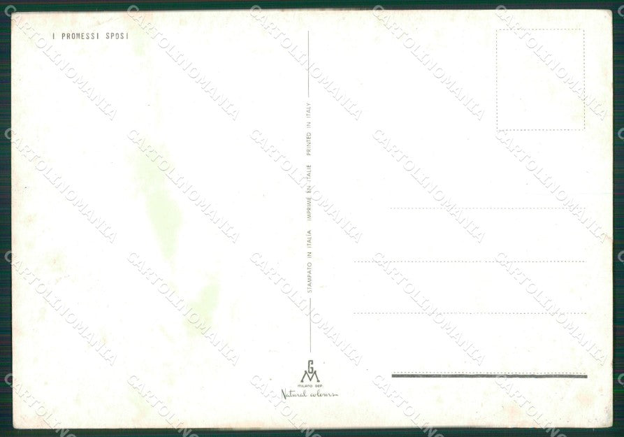 Lecco Manzoni Promessi Sposi Foto FG cartolina KB3405 – retro