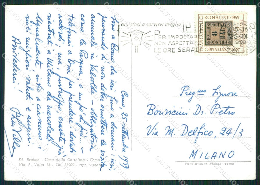 Como Città Lago di Foto FG cartolina KB3411 – retro