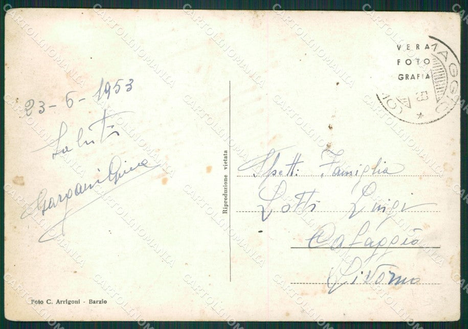 Lecco Cremeno Maggio PIEGHINE Foto FG cartolina KB3416 – retro