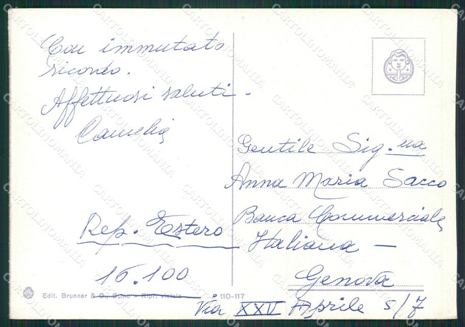 Como Tremezzo Lago di Como Villa Carlotta FG cartolina KB3423 – retro