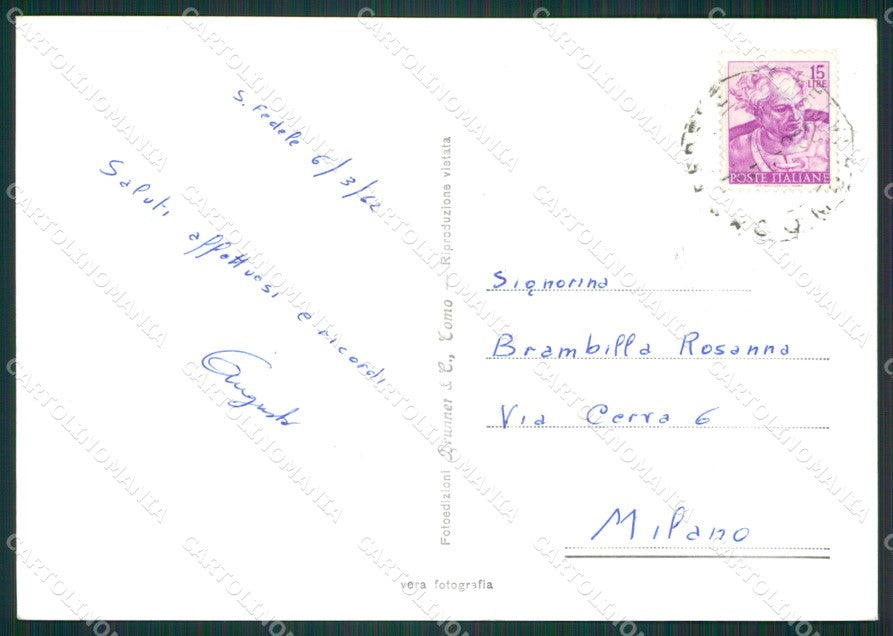 Como San Fedele d'Intelvi Foto FG cartolina KB3427 – retro