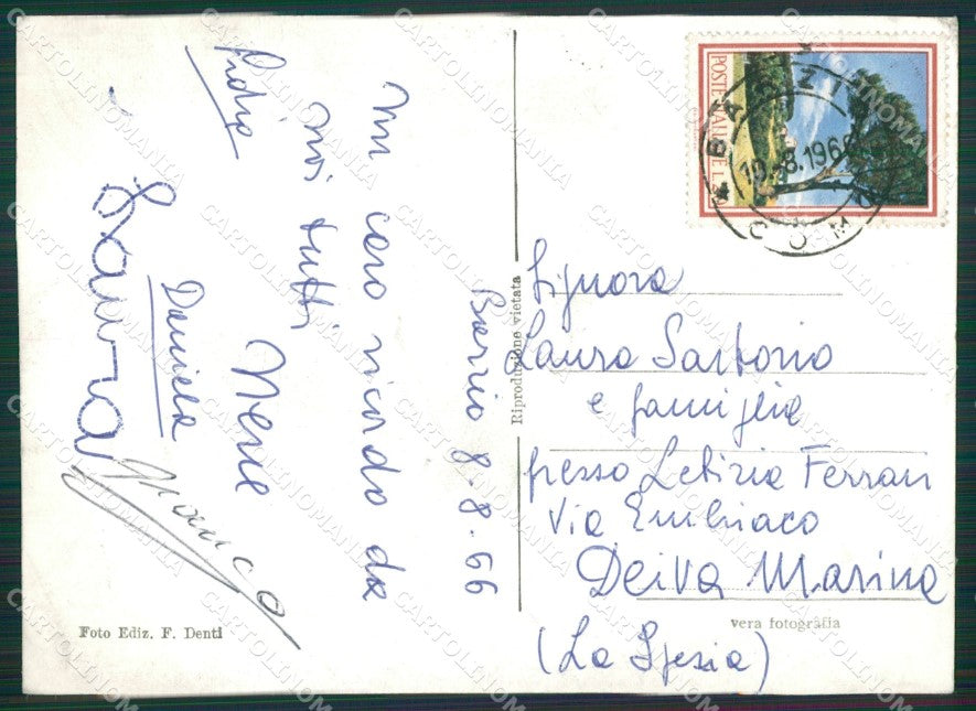 Lecco Barzio Foto FG cartolina KB3432 – retro