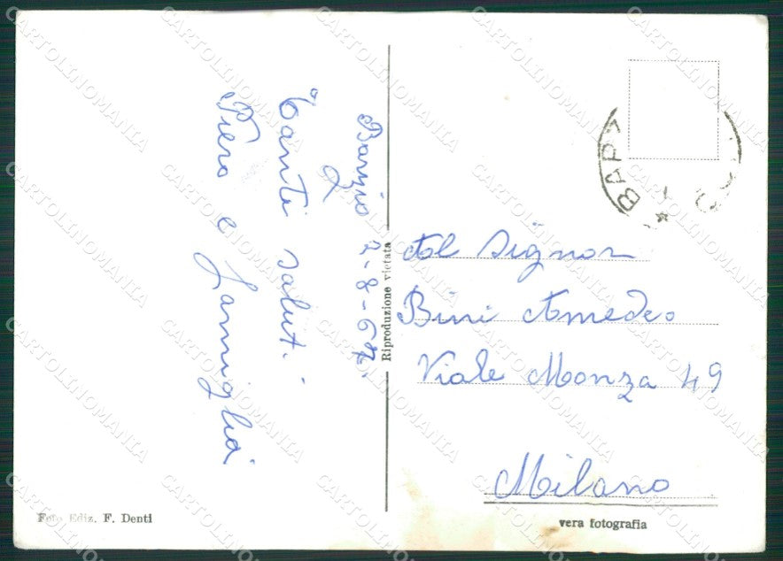 Lecco Barzio Foto FG cartolina KB3448 – retro