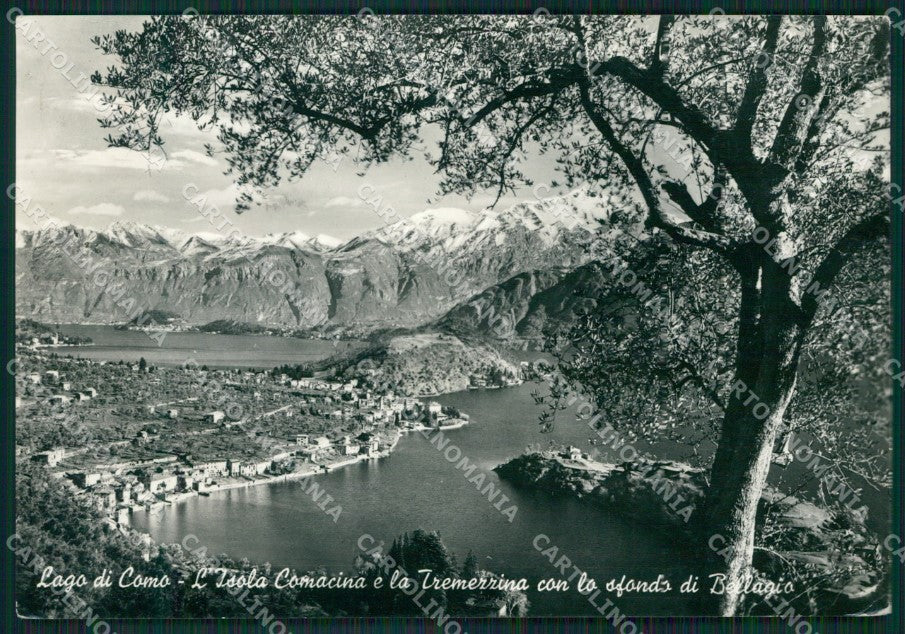 Como Isola Comacina Tramezzina Lago di Como PIEGHINE Foto FG cartolina KB3453 – fronte