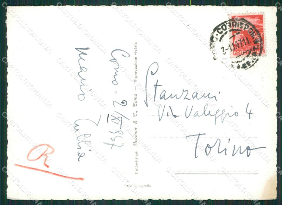 Como Città Lago di Foto FG cartolina KB3470 – retro