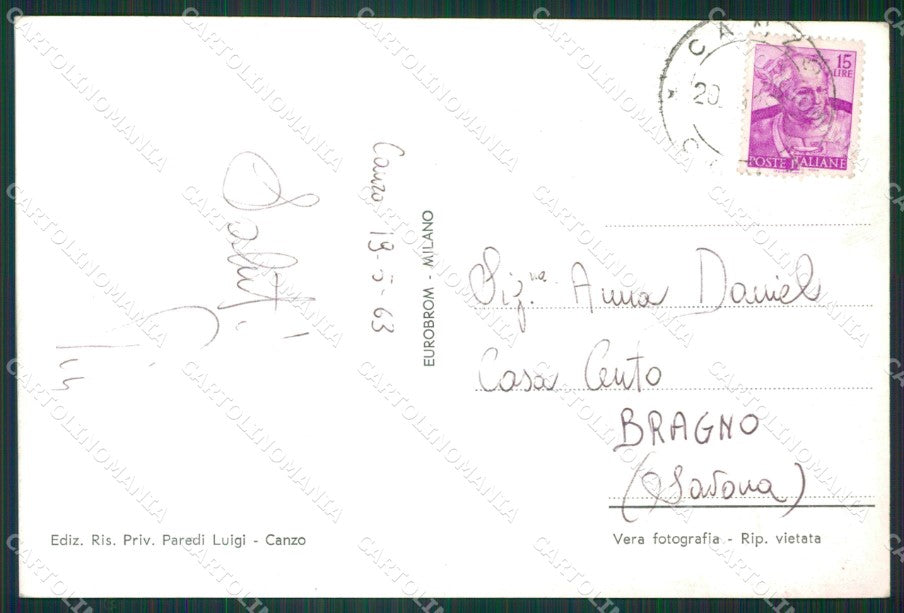 Como Lago di Foto FG cartolina KB3484 – retro