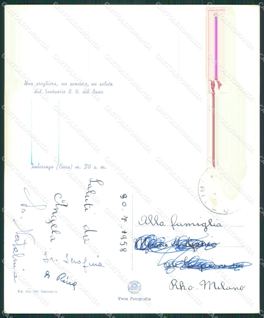 Lecco Imbersago Santuario Foto FG cartolina KB3495 – retro