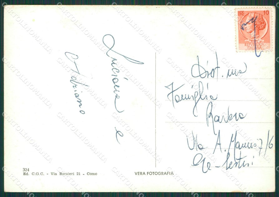 Como Città lago di Foto FG cartolina KB3496 – retro