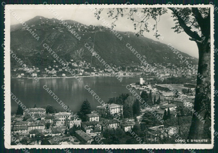 Como Brunate Lago di Como PIEGHE Foto FG cartolina KB3499 – fronte