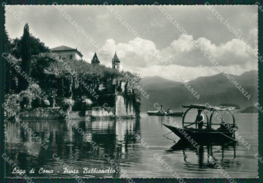 Como Punta Balbianello Lago di Como Barca Foto FG cartolina KB3501 – fronte