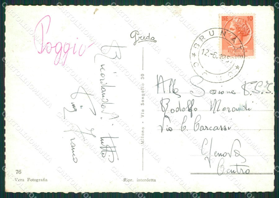 Como Brunate Lago di Como Foto FG cartolina KB3505 – retro