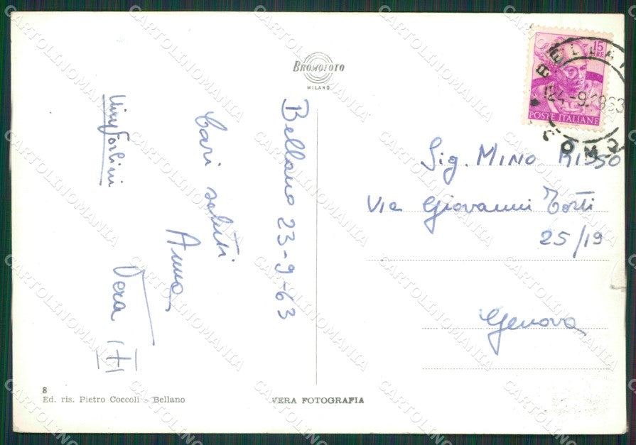 Lecco Bellano Orrido di STRAPPINO Foto FG cartolina KB3509 – retro