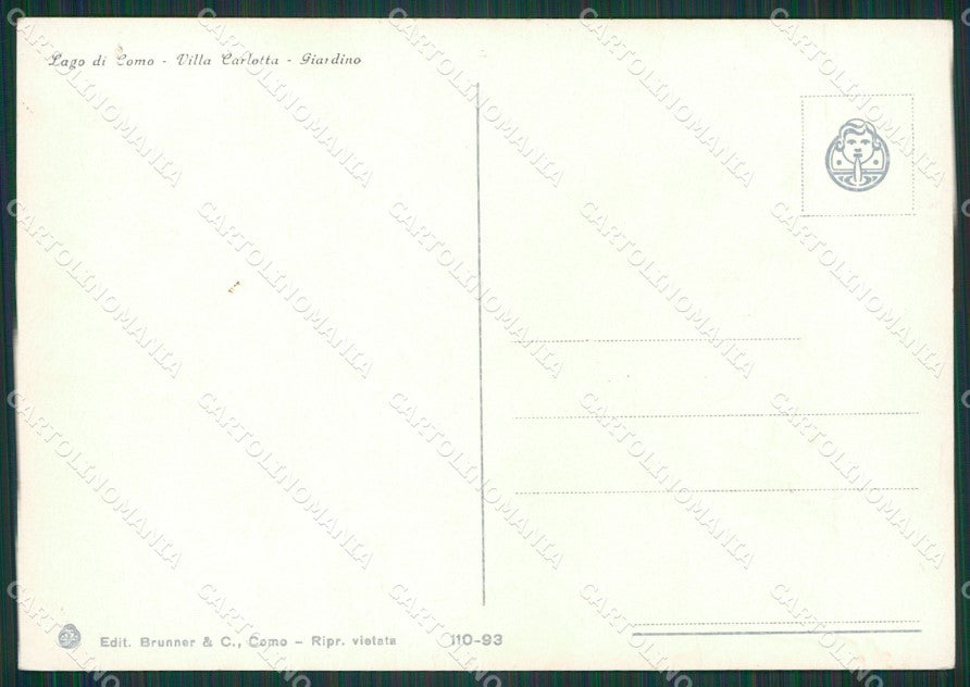Como Città Lago di Villa Carlotta FG cartolina KB3513 – retro