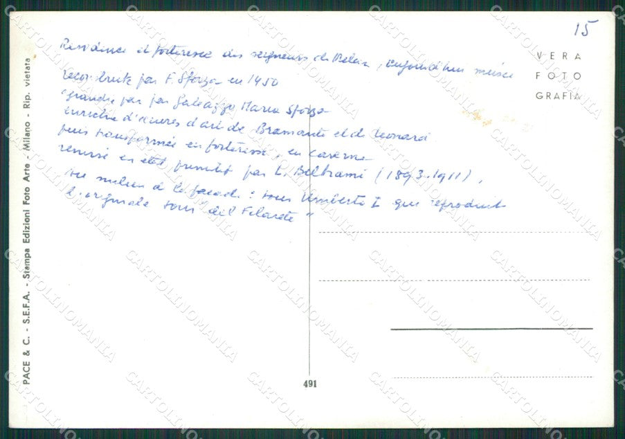 Milano Città Foto FG cartolina KB3518 – retro