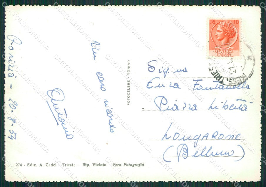 Gorizia Città Foto FG cartolina KB3527 – retro