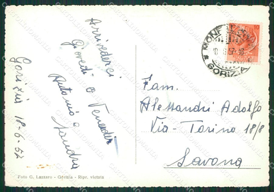 Gorizia Oslavia Sacrario di Foto FG cartolina KB3528 – retro
