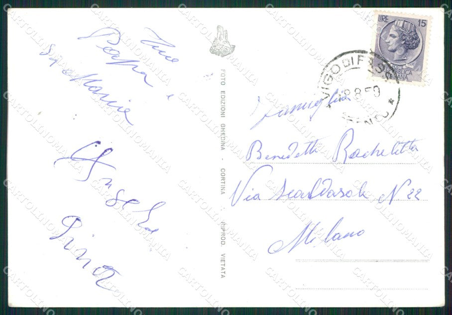Trento Canazei Gruppo Sella Foto FG cartolina KB3538 – retro