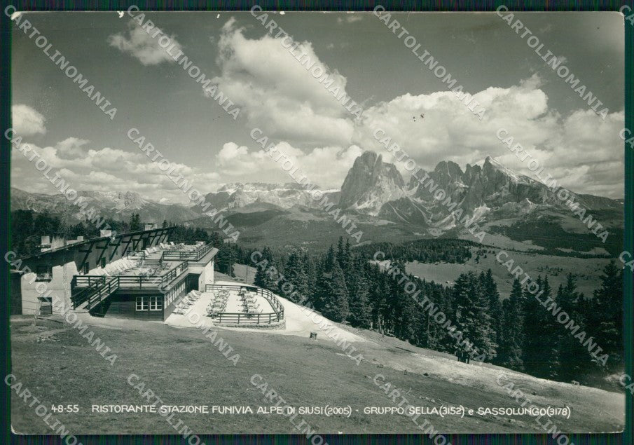 Bolzano Castelrotto Siusi Funivia Sassolungo STRAPPINI Foto FG cartolina KB3542 – fronte
