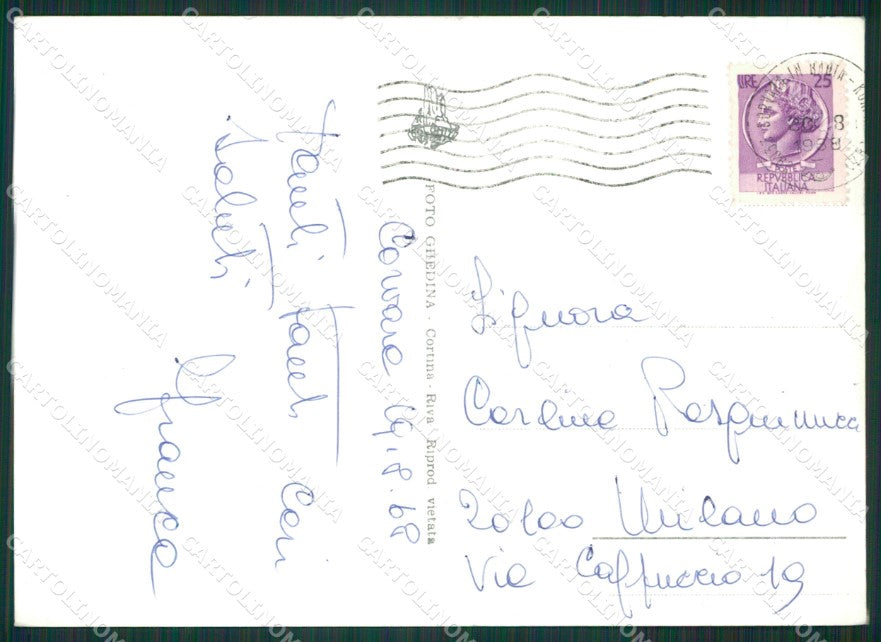 Bolzano Corvara Sassolungo Foto FG cartolina KB3546 – retro