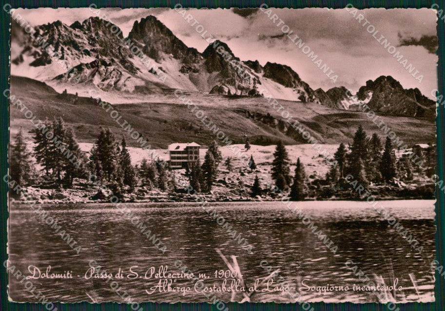 Trento Passo San Pellegrino Lago PIEGHINA Foto FG cartolina KB3547 – fronte