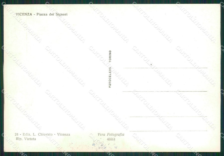 Vicenza Auto ABRASA Foto FG cartolina KB3552 – retro