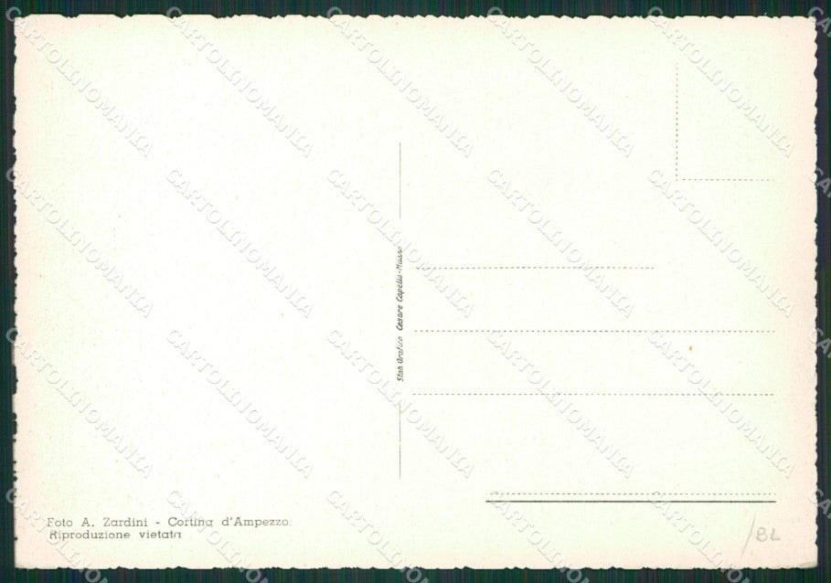 Belluno Cortina FG cartolina KB3564 – retro