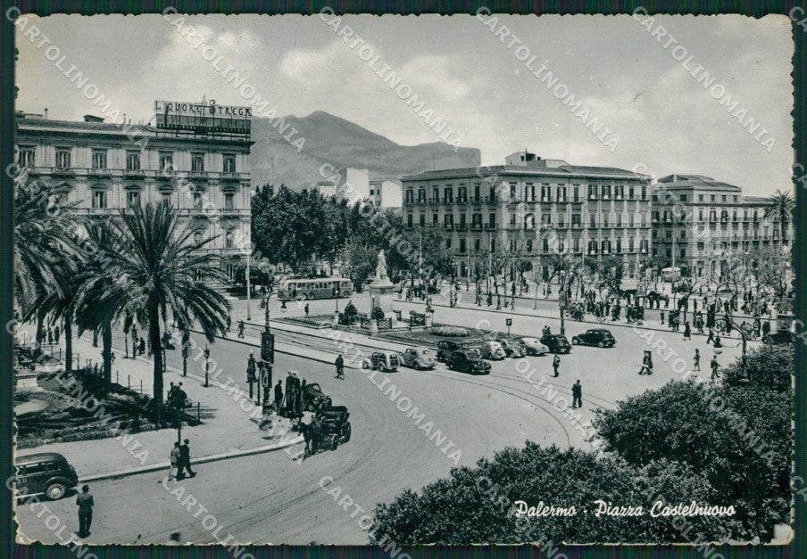 Palermo Città Auto PIEGHE Foto FG cartolina KB3572 – fronte