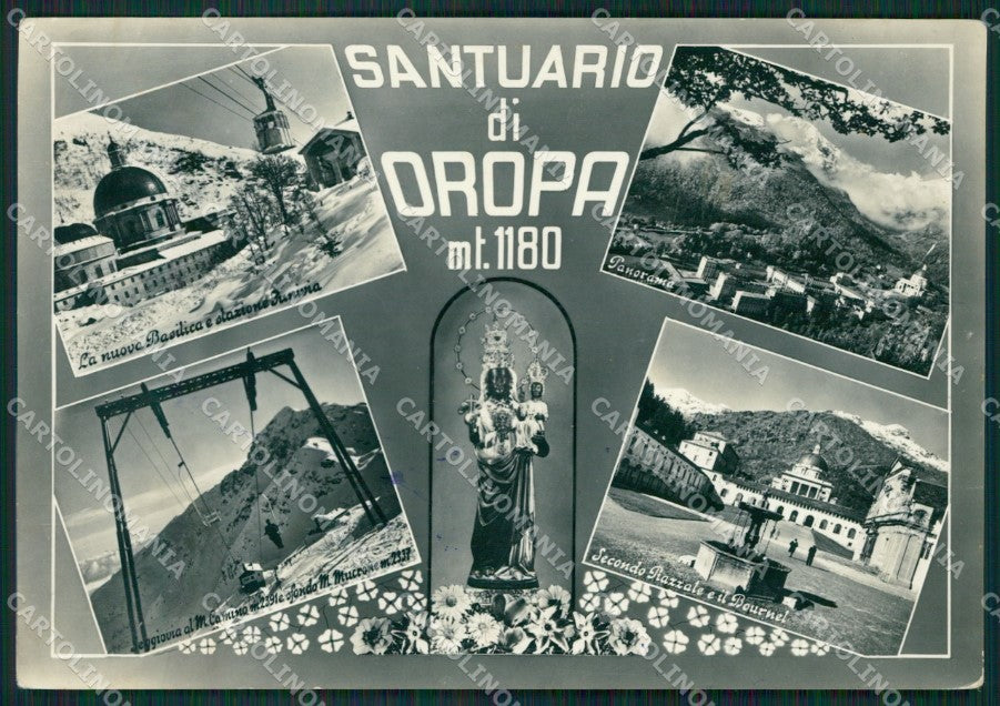 Biella Oropa Sanuario di PIEGHINA Foto FG cartolina KB3594 – fronte