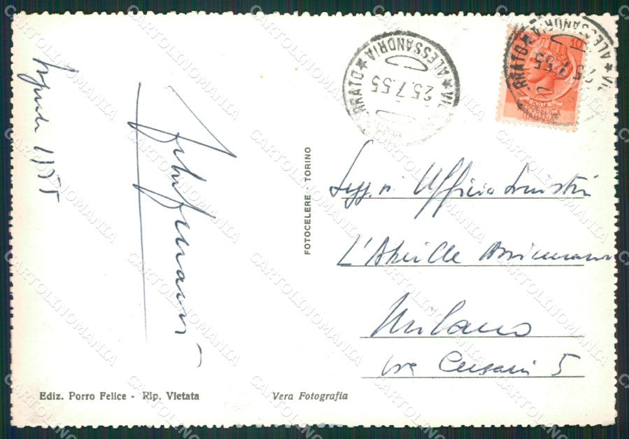 Alessandria Vignale Foto FG cartolina KB3600 – retro