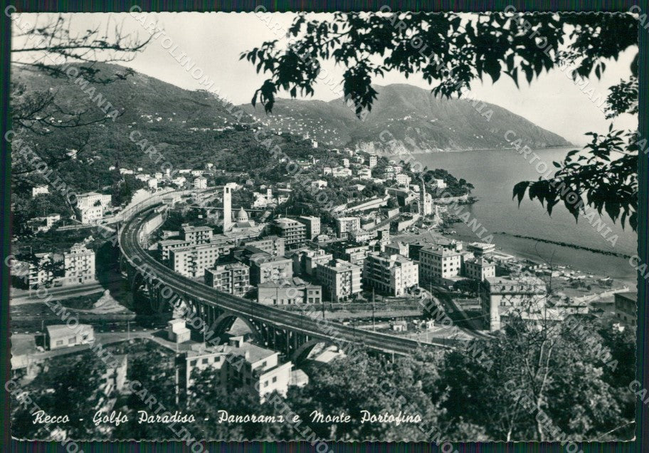 Genova Recco Golfo Paradiso Monte Portofino Foto FG cartolina KB3610 – fronte