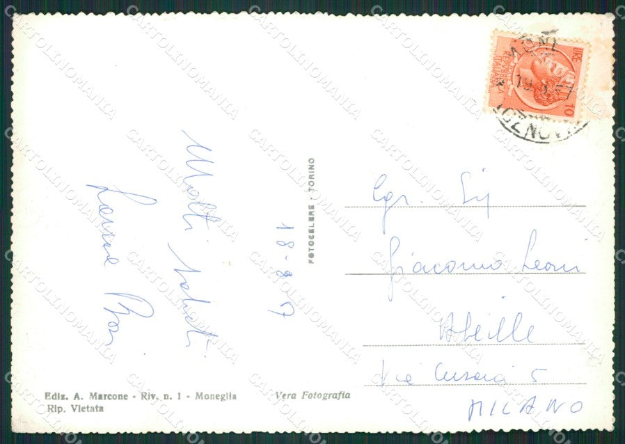 Genova Moneglia Foto FG cartolina KB3615 – retro