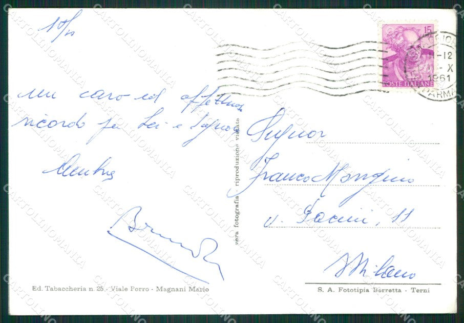 Parma Salsomaggiore Auto Foto FG cartolina KB3653 – retro