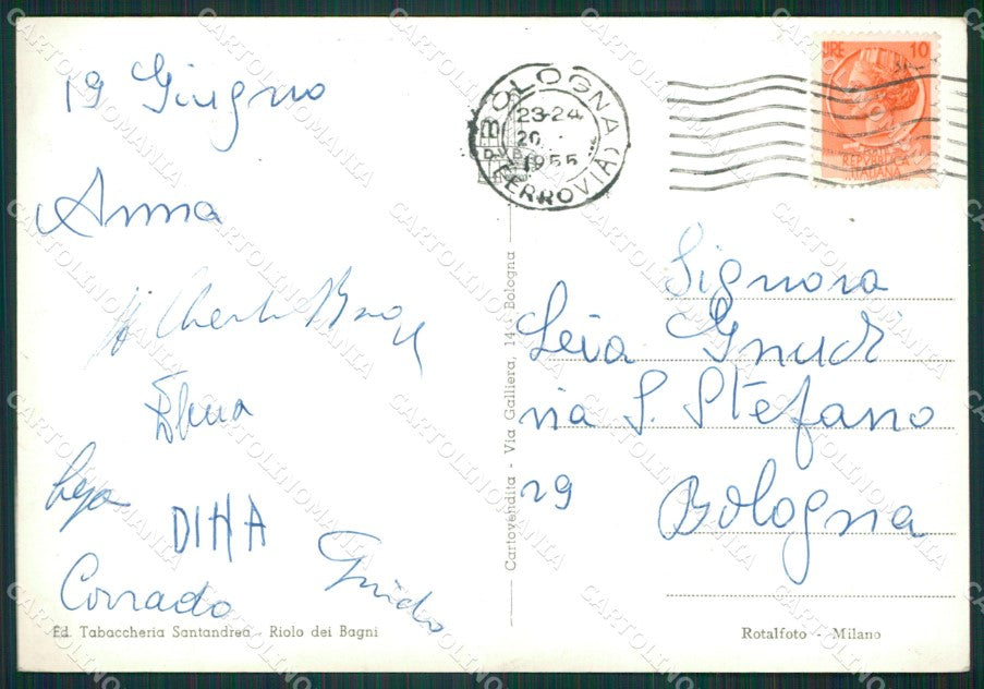 Ravenna Riolo Terme Foto FG cartolina KB3655 – retro