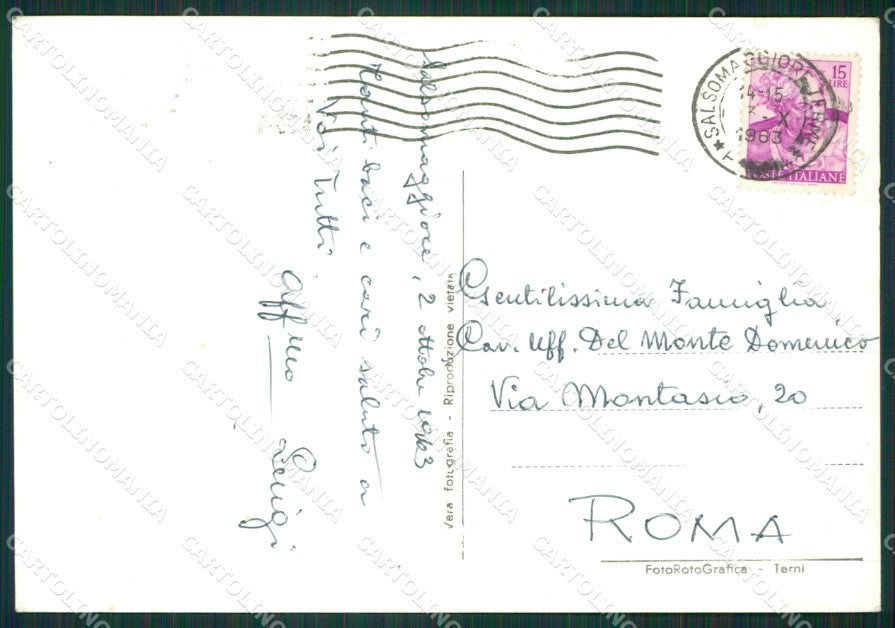 Parma Salsomaggiore Tabiano Terme PIEGHE Foto FG cartolina KB3656 – retro