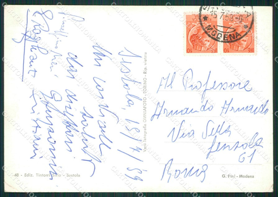 Modena Sestola Tennis PIEGHINA Foto FG cartolina KB3661 – retro