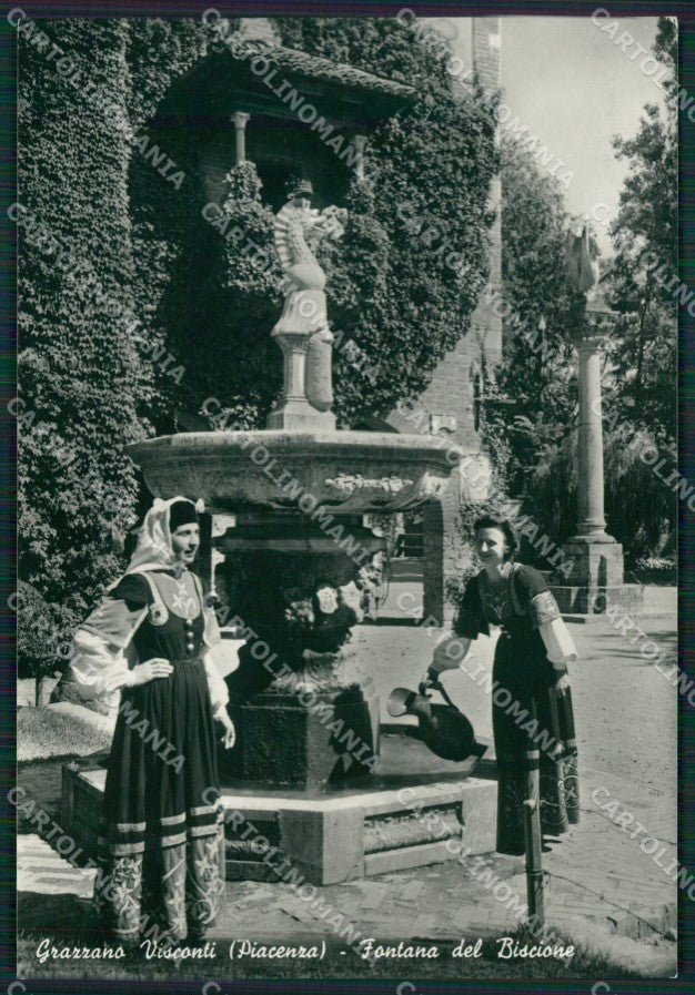 Piacenza Vigolzone Grazzano Visconti Costumi Foto FG cartolina KB3666 – fronte