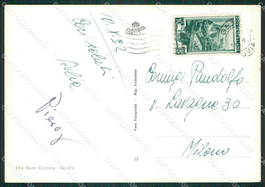 Genova Rapallo Funivia Foto FG cartolina KB3669 – retro