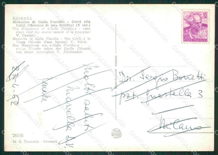 Ravenna Città Foto FG cartolina KB3672 – retro