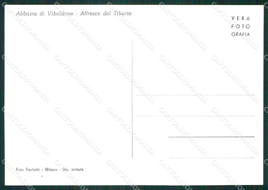 Milano San Giuliano Viboldone Abbazia di Foto FG cartolina KB3673 – retro
