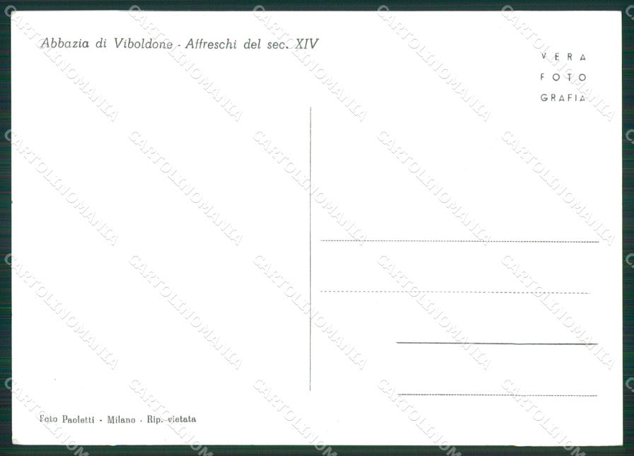 Milano San Giuliano Viboldone Abbazia di Foto FG cartolina KB3675 – retro