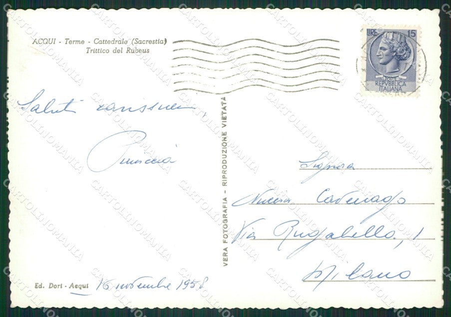 Alessandria Acqui Terme Foto FG cartolina KB3676 – retro