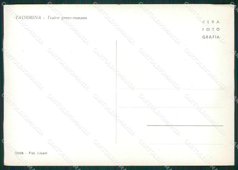 Messina Taormina Foto FG cartolina KB3684 – retro