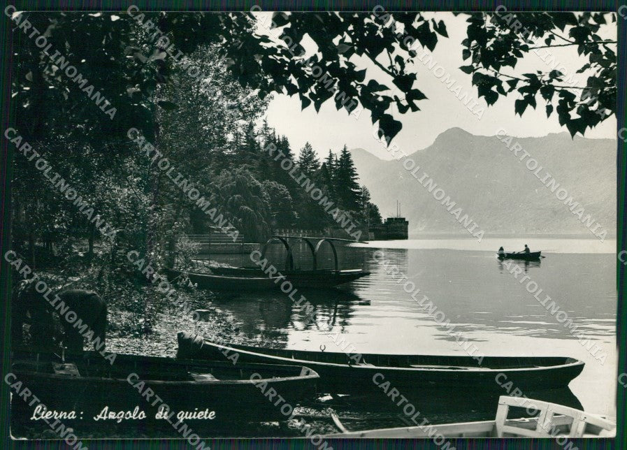 Lecco Lierna Lago di Como Barche PIEGHINA Foto FG cartolina KB3695 – fronte