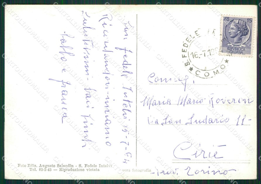 Como Schignano Intelvi Lago di Como Foto FG cartolina KB3711 – retro