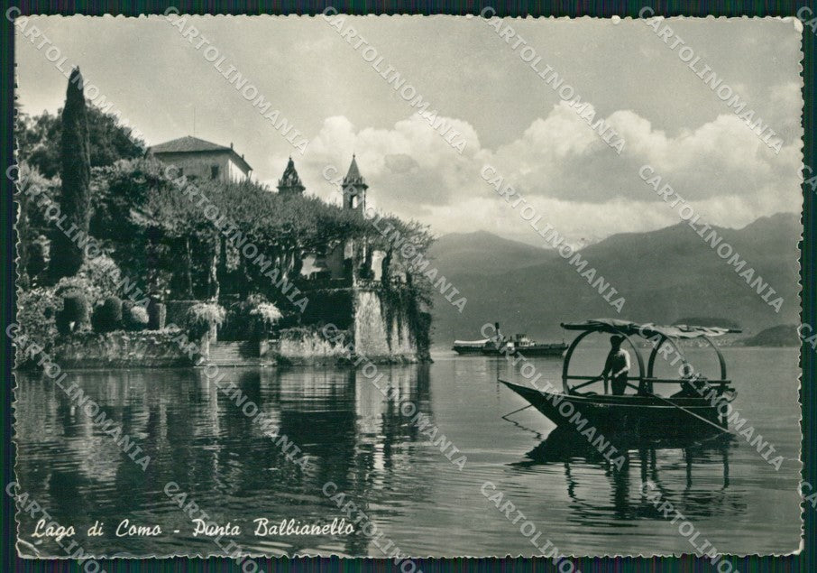 Como Punta Balbianello lago di Como Barche PIEGHINE Foto FG cartolina KB3715 – fronte