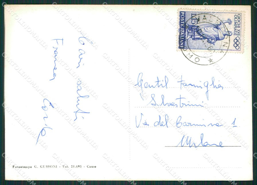 Como Valbrona San Giorgio di Lago di Lecco Foto FG cartolina KB3725 – retro