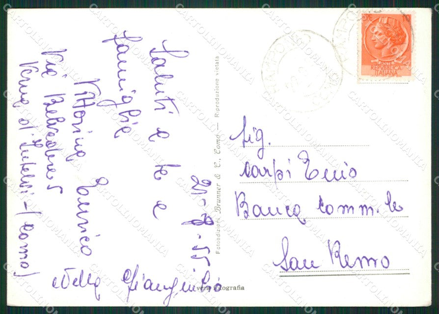 Como Valle Intelvi Laghetto Alpe Caslè Foto FG cartolina KB3736 – retro